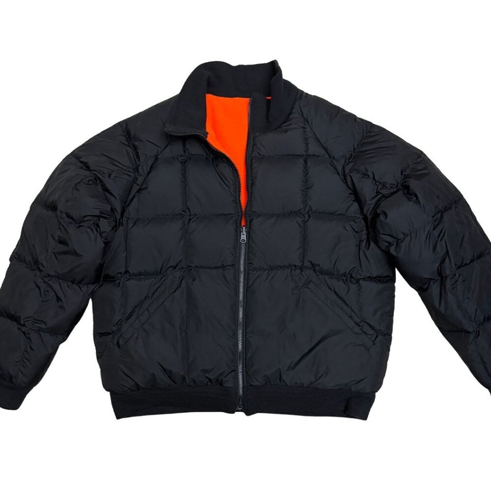 CABELAS REVERSIBLE Vintage 2-in-1 Fleece GOOSE DOWN Puffer Parka Coat Mens XL